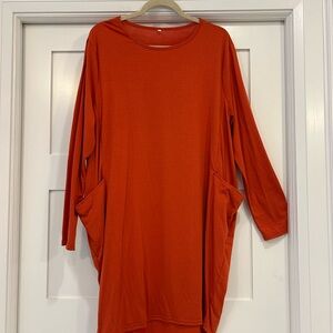 Orange Women's Shirt Dress